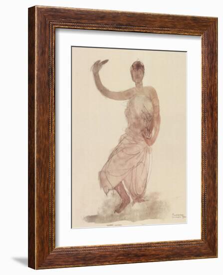 Cambodian Dancer-Auguste Rodin-Framed Art Print