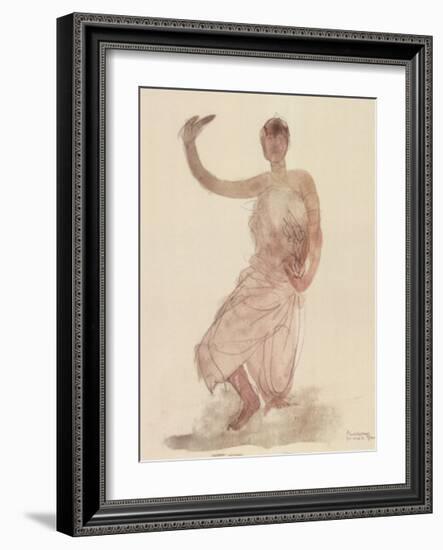 Cambodian Dancer-Auguste Rodin-Framed Art Print