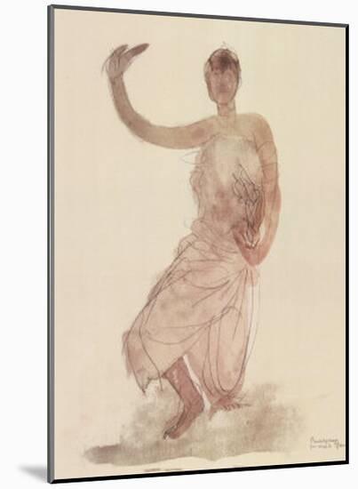 Cambodian Dancer-Auguste Rodin-Mounted Art Print