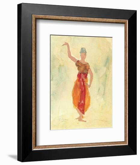 Cambodian Dancers-Auguste Rodin-Framed Art Print