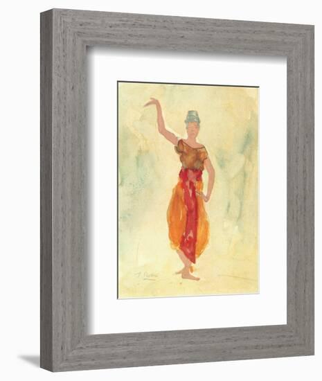 Cambodian Dancers-Auguste Rodin-Framed Art Print