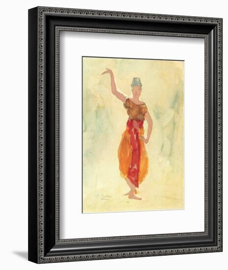 Cambodian Dancers-Auguste Rodin-Framed Art Print