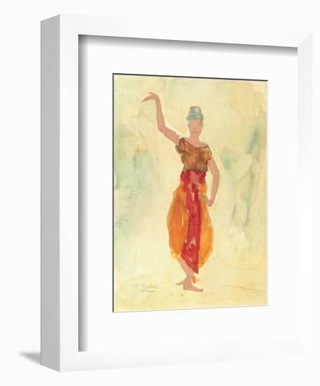 Cambodian Dancers-Auguste Rodin-Framed Art Print