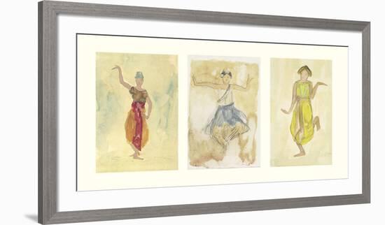 Cambodian Dancers-Auguste Rodin-Framed Art Print