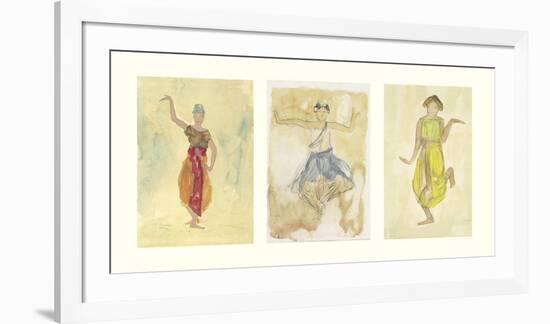 Cambodian Dancers-Auguste Rodin-Framed Art Print