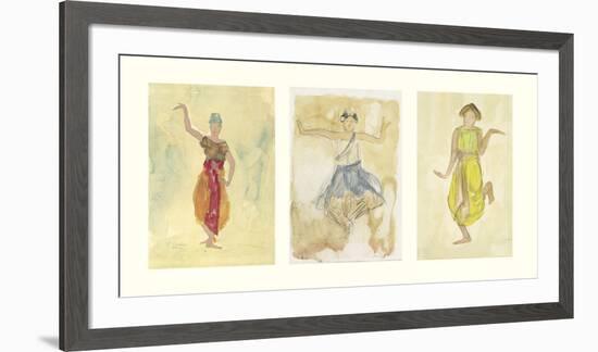 Cambodian Dancers-Auguste Rodin-Framed Art Print