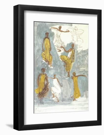 Cambodian Dancers-Auguste Rodin-Framed Art Print