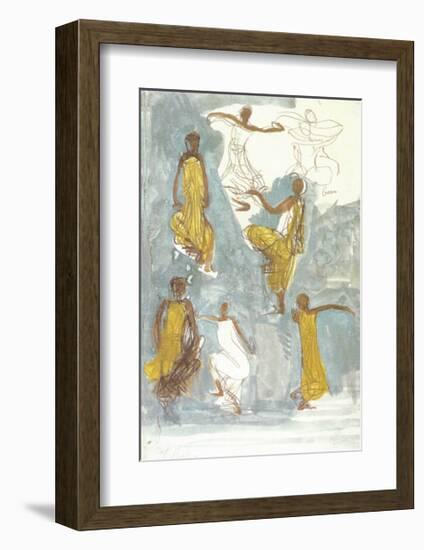 Cambodian Dancers-Auguste Rodin-Framed Art Print