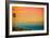 Cambria, California - Sunset and Birds-Lantern Press-Framed Art Print