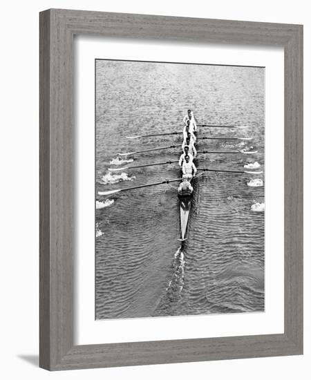 Cambridge Boat Crew 1930-null-Framed Photographic Print