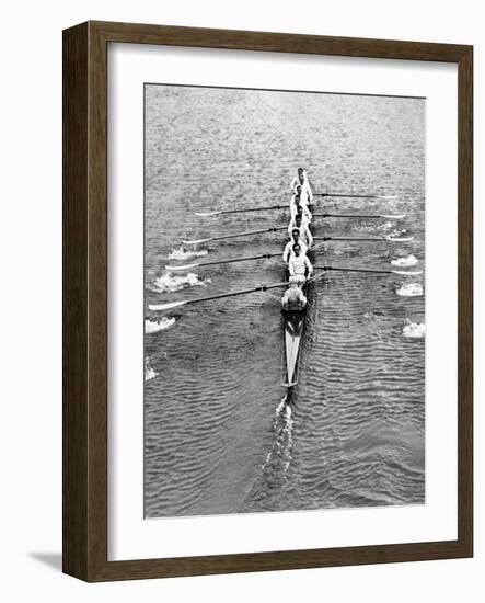 Cambridge Boat Crew 1930-null-Framed Photographic Print