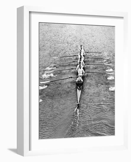 Cambridge Boat Crew 1930-null-Framed Photographic Print