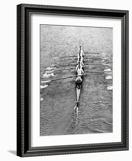 Cambridge Boat Crew 1930-null-Framed Photographic Print