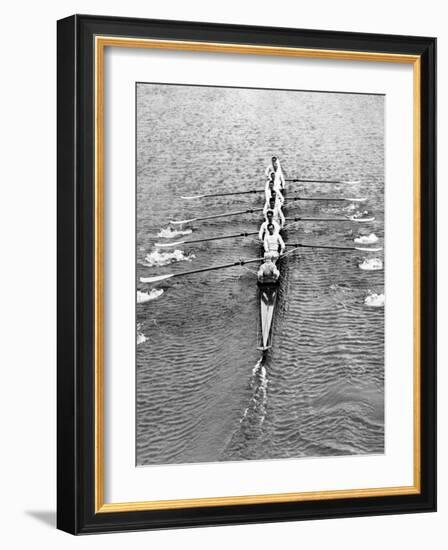 Cambridge Boat Crew 1930-null-Framed Photographic Print