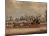 Cambridge Coach (Coloured Engraving)-James Pollard-Mounted Giclee Print