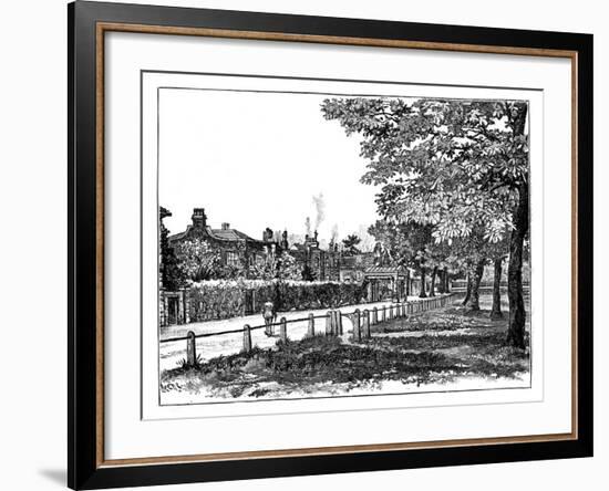Cambridge Cottage, Kew, London, 19th Century-null-Framed Giclee Print