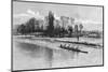 Cambridge Eight Rowing on the River Cam, 1890-null-Mounted Photographic Print