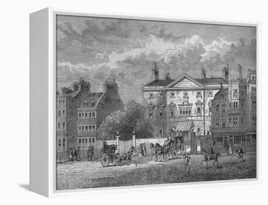 Cambridge House, Westminster, London, c1854 (1878)-Unknown-Framed Premier Image Canvas