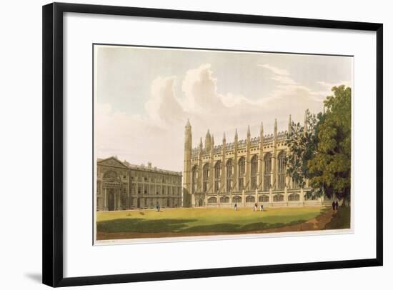 Cambridge: King's College from "History of Cambridge", Vol.1-null-Framed Giclee Print