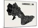 Cambridge Map Art Print-null-Mounted Art Print