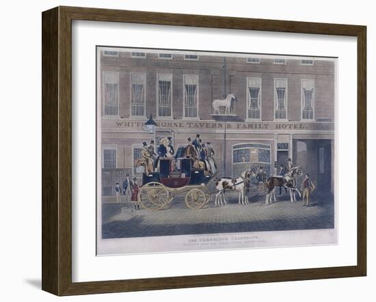 Cambridge Telegraph, Fetter Lane, London, C1830-George Hunt-Framed Giclee Print