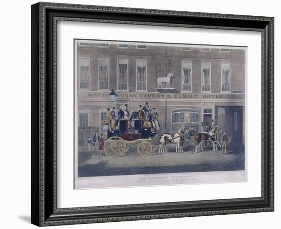 Cambridge Telegraph, Fetter Lane, London, C1830-George Hunt-Framed Giclee Print