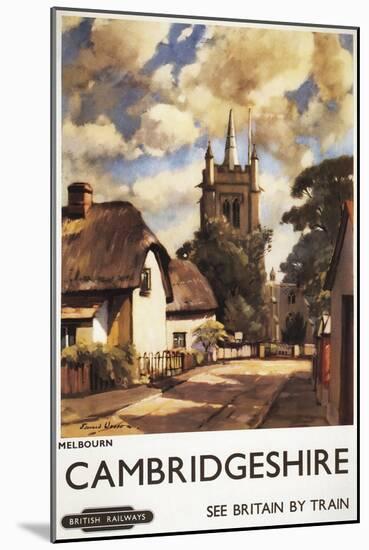 Cambridgeshire, England - Scenic Country View British Railways Poster-Lantern Press-Mounted Art Print