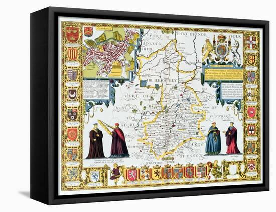 Cambridgeshire-John Speed-Framed Premier Image Canvas