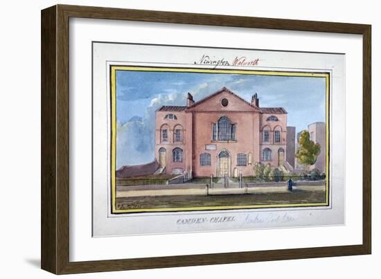 Camden Chapel, East Lane, Southwark, London, 1825-G Yates-Framed Giclee Print