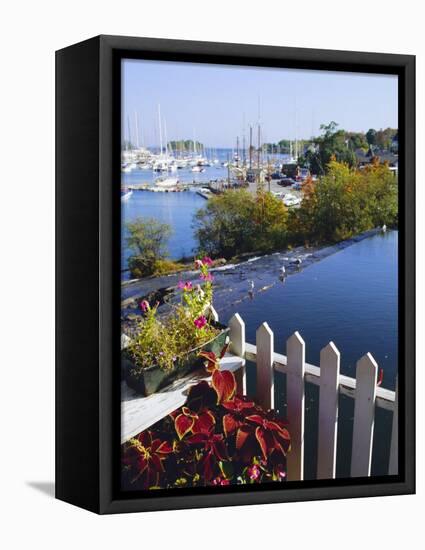 Camden Harbor, Maine, USA-Fraser Hall-Framed Premier Image Canvas