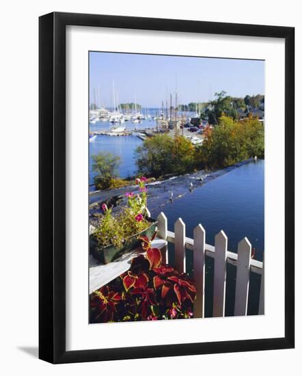 Camden Harbor, Maine, USA-Fraser Hall-Framed Photographic Print