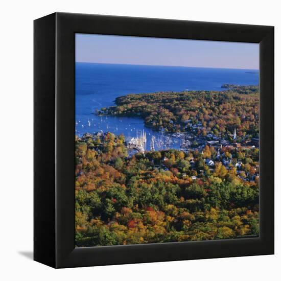 Camden Harbour, Camden Hills State Park, Maine, New England, USA-Roy Rainford-Framed Premier Image Canvas