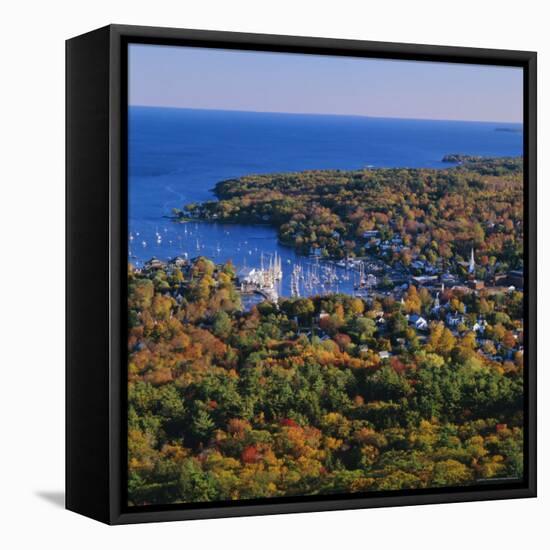 Camden Harbour, Camden Hills State Park, Maine, New England, USA-Roy Rainford-Framed Premier Image Canvas