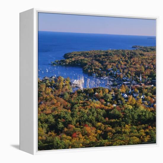 Camden Harbour, Camden Hills State Park, Maine, New England, USA-Roy Rainford-Framed Premier Image Canvas