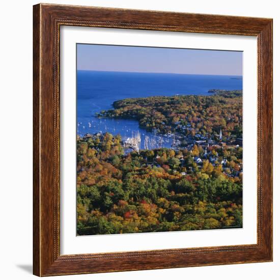 Camden Harbour, Camden Hills State Park, Maine, New England, USA-Roy Rainford-Framed Photographic Print