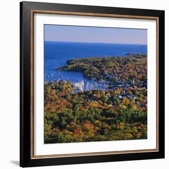 Camden Harbour, Camden Hills State Park, Maine, New England, USA-Roy Rainford-Framed Photographic Print