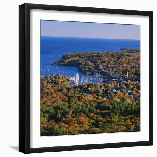 Camden Harbour, Camden Hills State Park, Maine, New England, USA-Roy Rainford-Framed Photographic Print