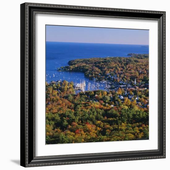 Camden Harbour, Camden Hills State Park, Maine, New England, USA-Roy Rainford-Framed Photographic Print