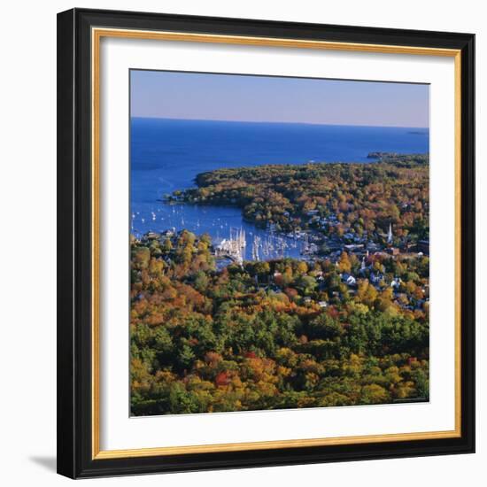 Camden Harbour, Camden Hills State Park, Maine, New England, USA-Roy Rainford-Framed Photographic Print