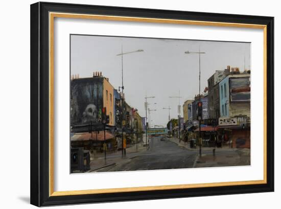 Camden High Street, September-Tom Hughes-Framed Giclee Print