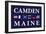 Camden, Maine - Nautical Flags-Lantern Press-Framed Art Print