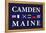 Camden, Maine - Nautical Flags-Lantern Press-Framed Stretched Canvas