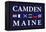 Camden, Maine - Nautical Flags-Lantern Press-Framed Stretched Canvas