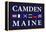 Camden, Maine - Nautical Flags-Lantern Press-Framed Stretched Canvas