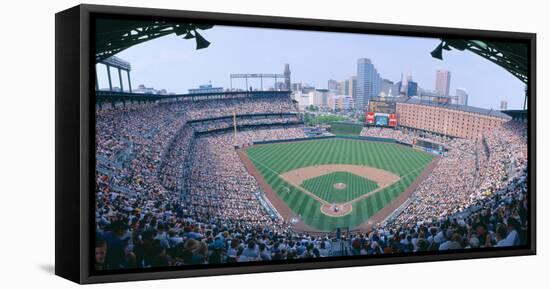 Camden Yard Stadium, Baltimore, Orioles V. Rangers, Maryland-null-Framed Stretched Canvas