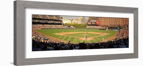 Camden Yards Baseball Game Baltimore Maryland, USA-null-Framed Photographic Print