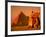 Camel and Driver Resting near the Great Pyramids, Egypt-Alexander Nesbitt-Framed Photographic Print