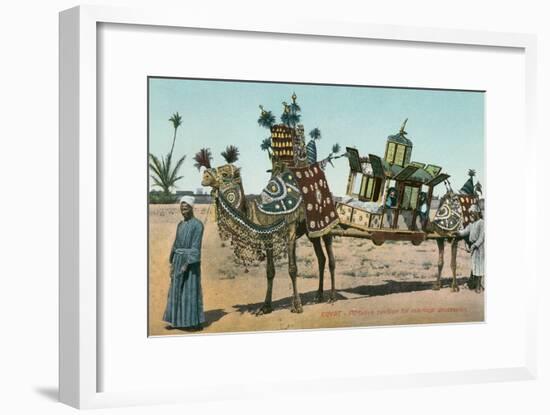 Camel-Borne Wedding Litter-null-Framed Premium Giclee Print
