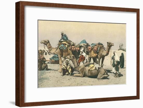 Camel Caravan-null-Framed Premium Giclee Print