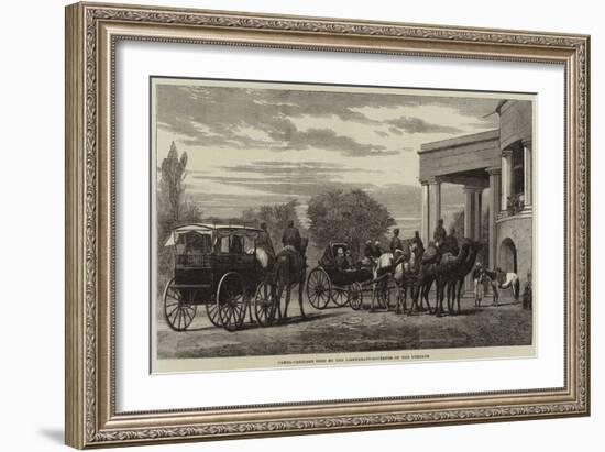 Camel-Carriage Used by the Lieutenant-Governor of the Punjaub-null-Framed Giclee Print